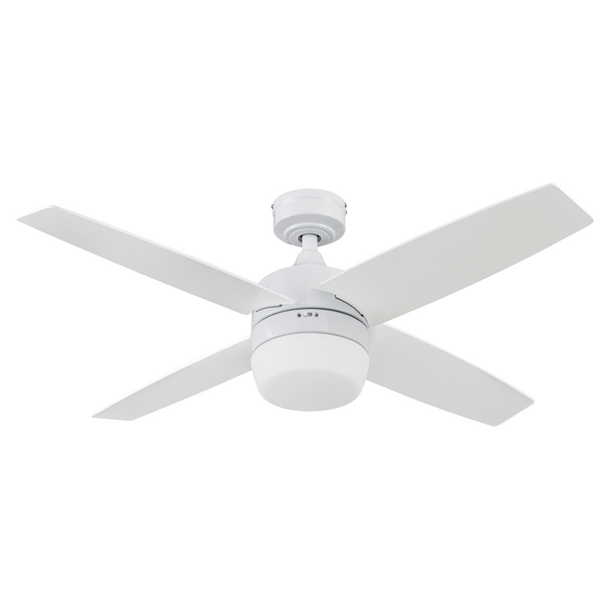 44 Inch White Atlas Ceiling Fan with Remote Control - Perfect for Living Room, Bedroom, and Outdoor Spaces