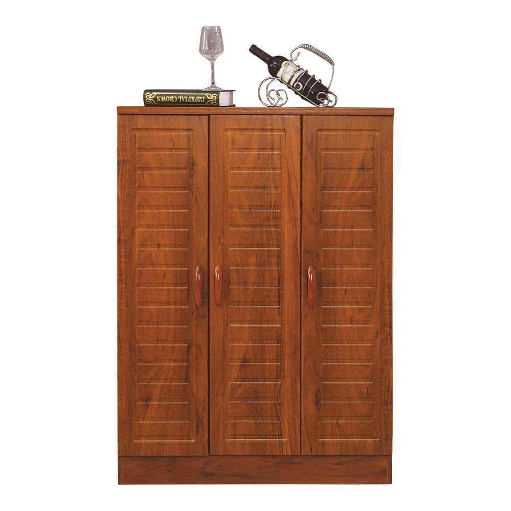 Iota 3 Door Shoe Cabinet - Space Saving Entryway Storage Organizer for Shoes, Boots & Accessories | Perfect for Hallway, Closet & Mudroom Organization