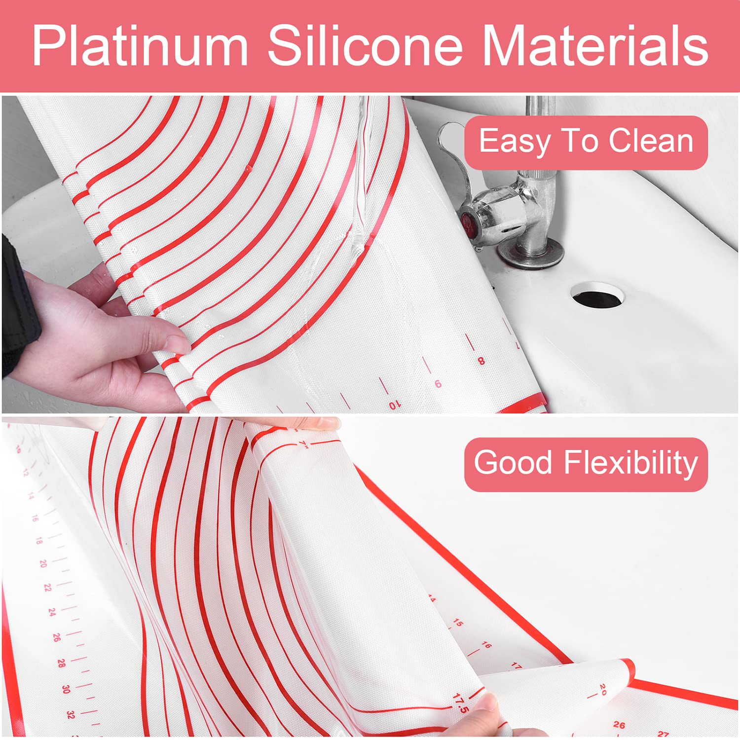 Premium Non-Slip Silicone Dough Kneading Mat 35