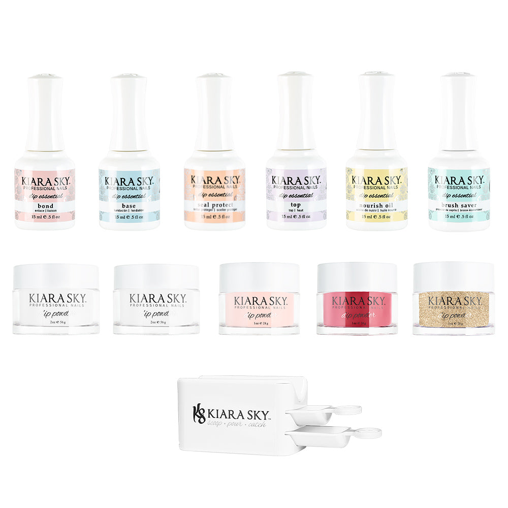 Dip Powder Nail Kit - 20 Colors with Glitter & Matte Finishes | Professional DIY Nail Manicure Set for Home & Salon Use | Perfect for Parties, Weddings & Special Occasions