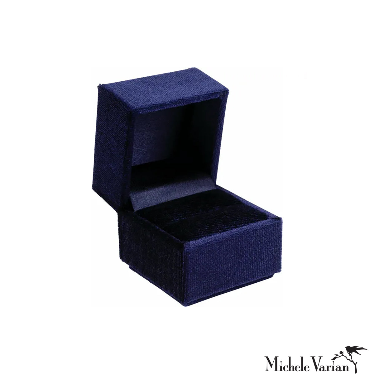 Luxury Velvet Ring Box with Hinged Lid - Elegant Jewelry Storage for Engagement, Wedding & Proposal - Perfect Gift Box for Rings, Earrings & Small Keepsakes