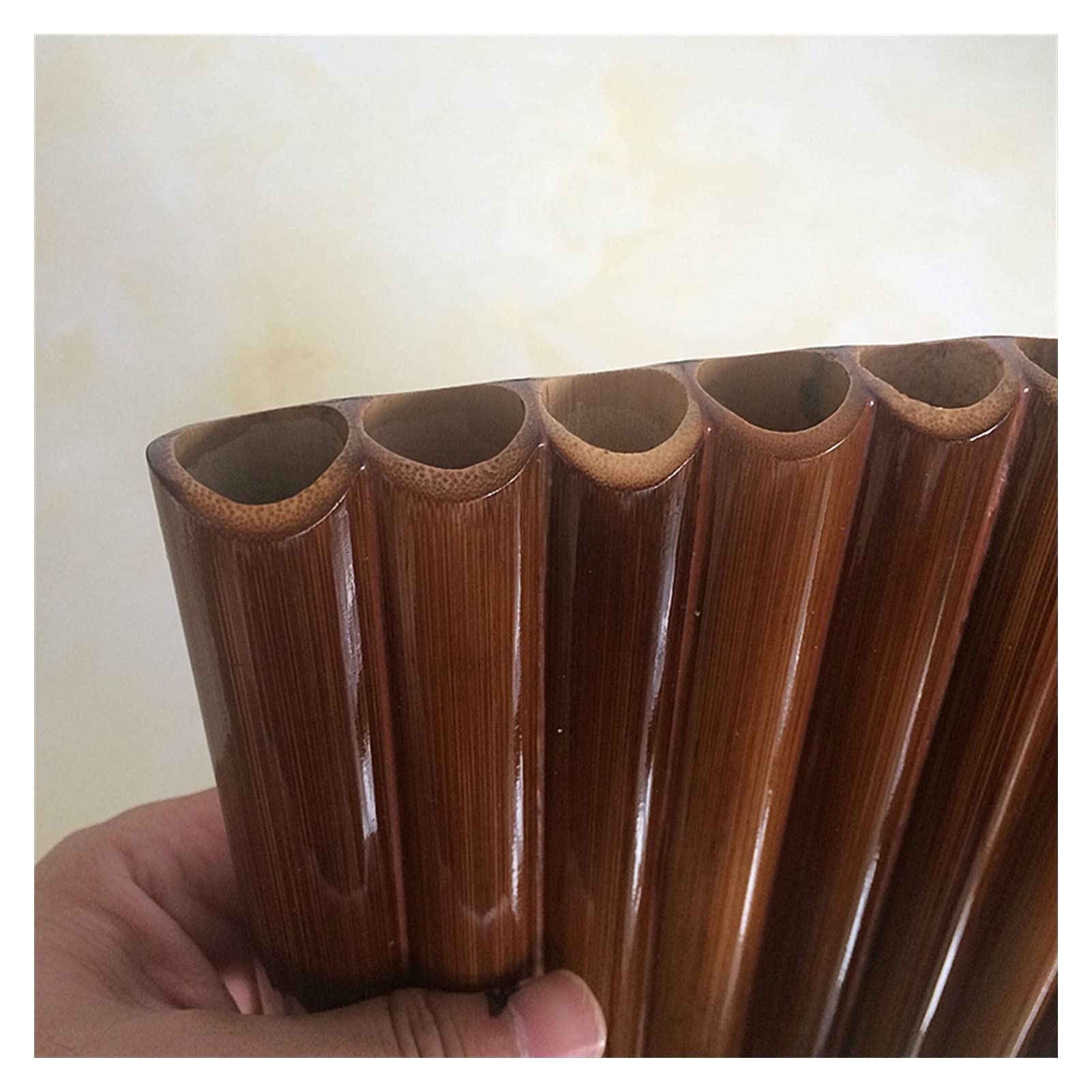 Professional 22-Pipe Bamboo Pan Flute - Handmade Panpipe in G Key, Perfect for Music Performances, Meditation & Relaxation