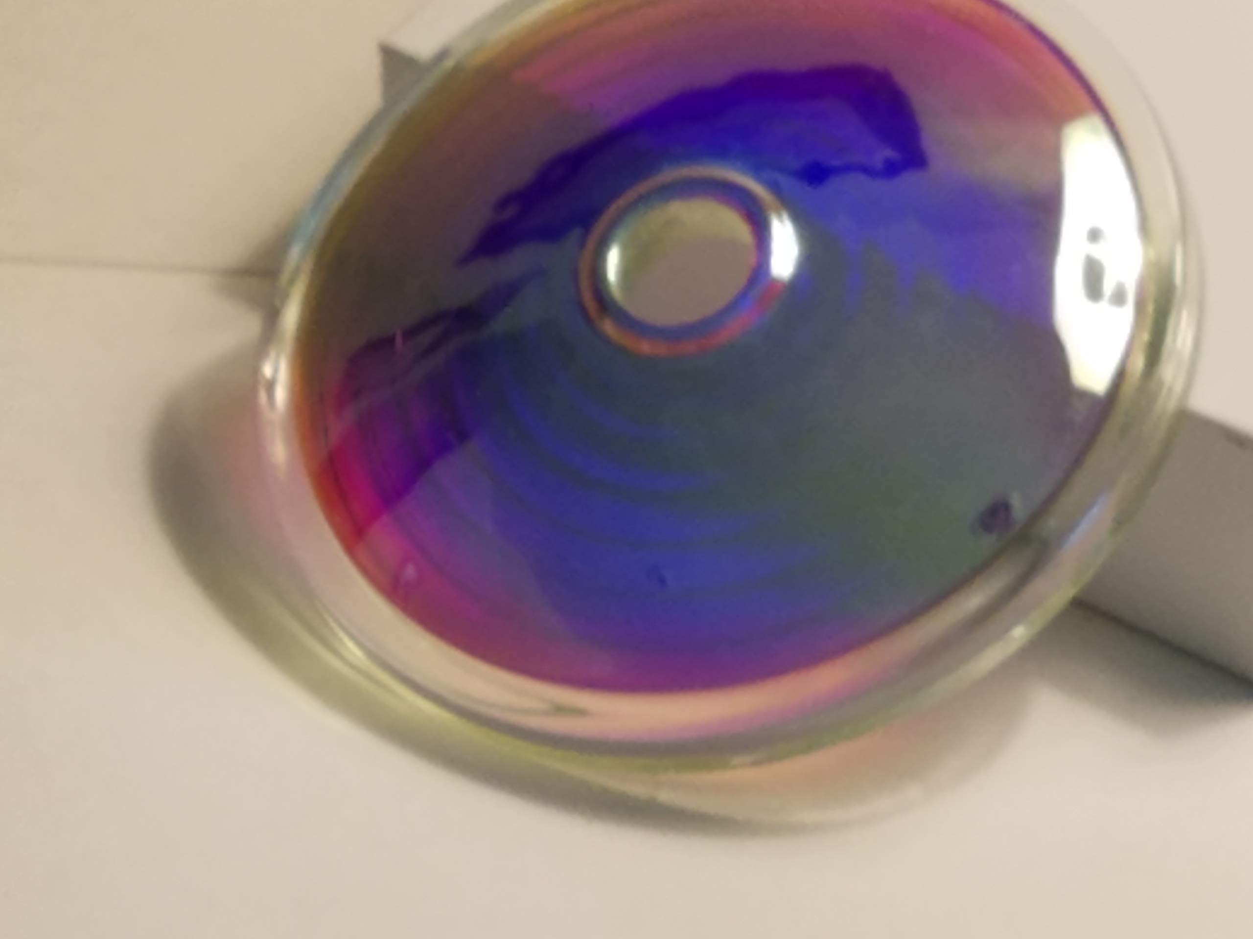 QBP ALPHA 10cm Glass Infused Disc Funnel with Outward/Upward A.S. Energy Spin - Perfect for Yoga, Meditation & Energy Healing Sessions