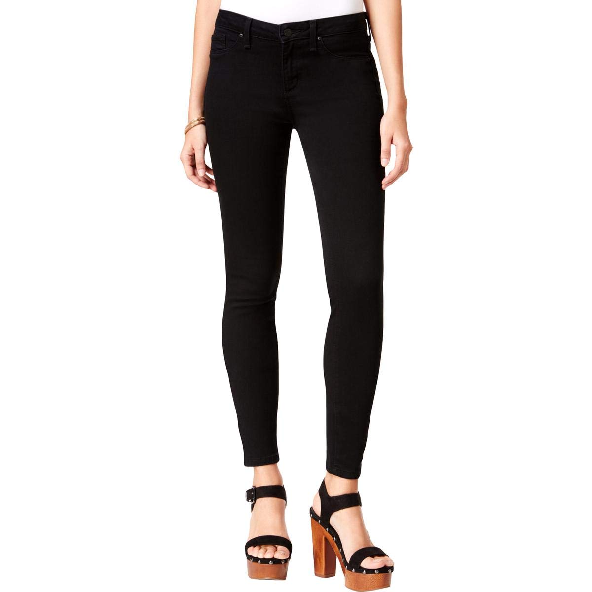 Jessica Simpson Women's Kiss Me Denim Mid Rise Jeans - Comfortable Stretch Skinny Jeans for Casual Wear & Date Nights