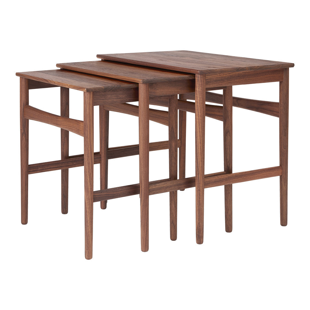 CH004 Modern Nesting Coffee Tables - Space Saving Side Tables for Living Room, Bedroom & Small Spaces - Set of 3 Stackable End Tables with Contemporary Design