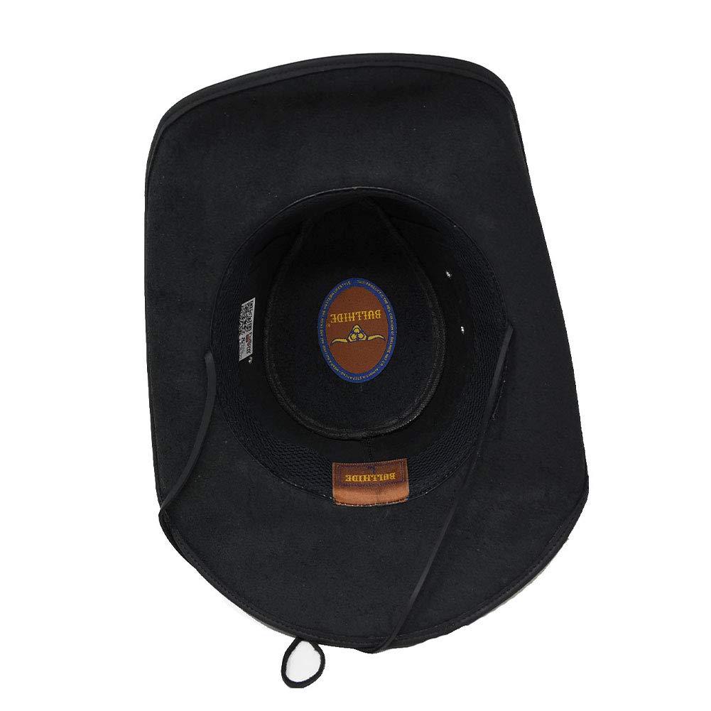 Premium BULLHIDE Leather Cowboy Hat for Men - King of The Road with 3 3/8