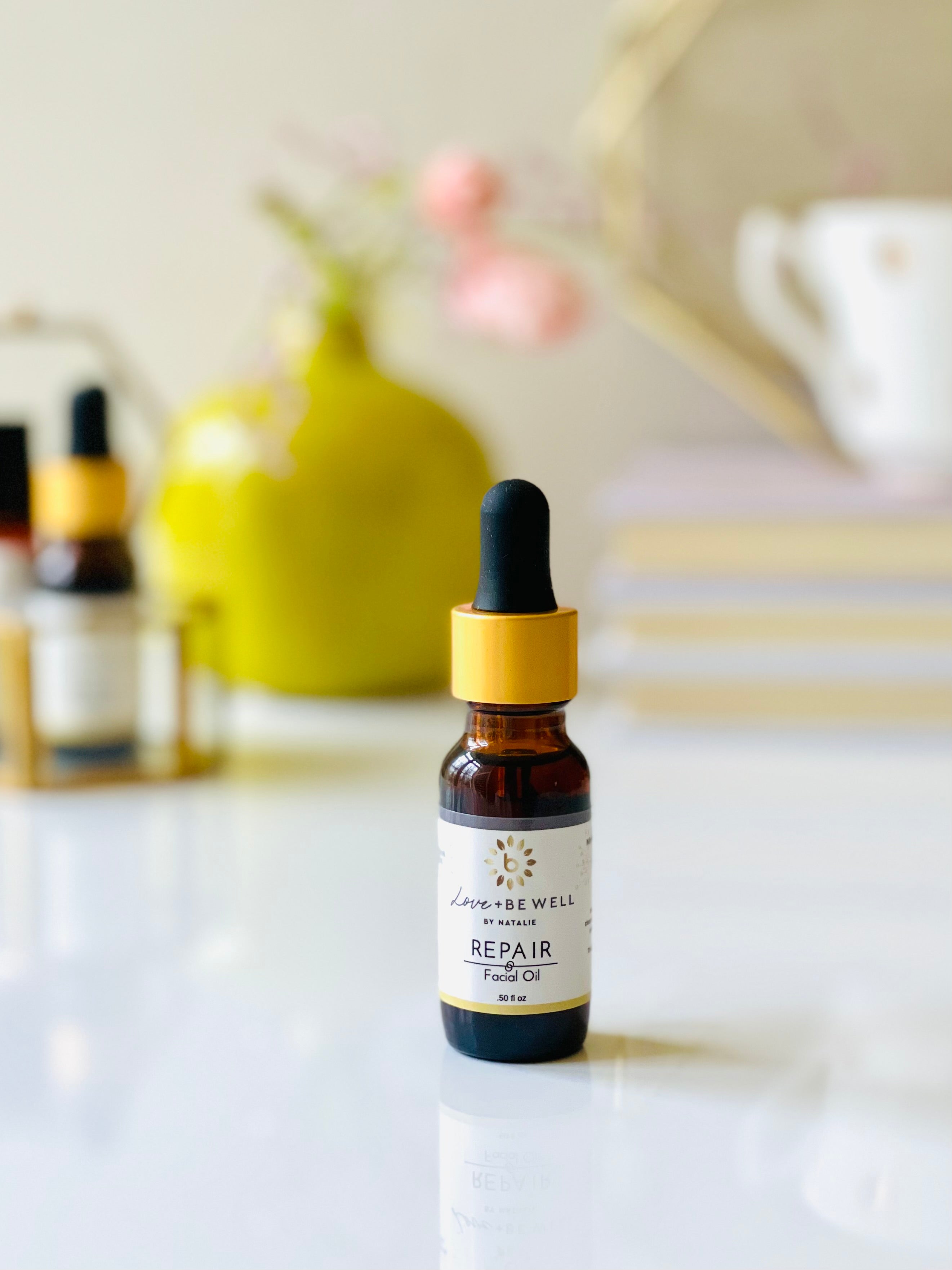 Organic Repair Facial Oil for Dry Skin - Anti-Aging & Hydrating Treatment - Perfect for Night Routine & Daily Skincare Regimen