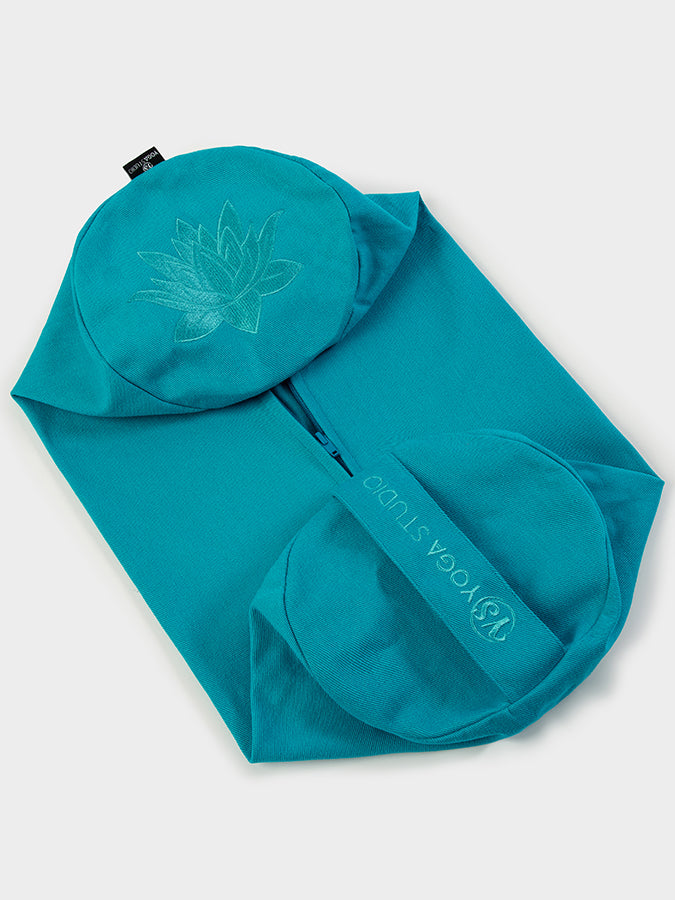 GOTS Certified Organic Cotton Yoga Bolster Cover - Eco-Friendly Replacement for Yoga Studio & Home Practice - Perfect for Meditation, Restorative Yoga & Relaxation