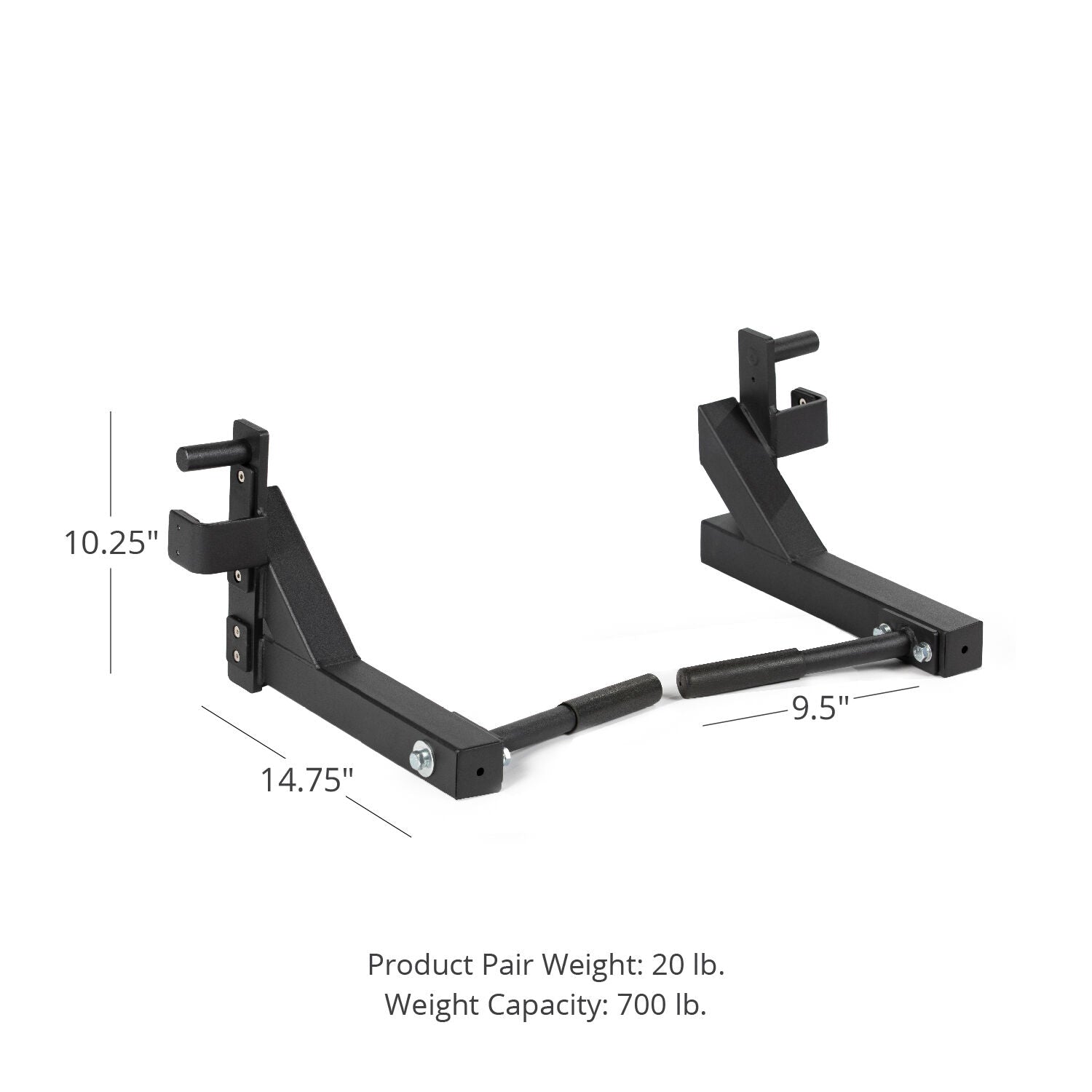 T2 Series Dip Bars for Home Gym - Heavy Duty Pull Up & Dips Station - Perfect for Strength Training, Calisthenics & CrossFit Workouts