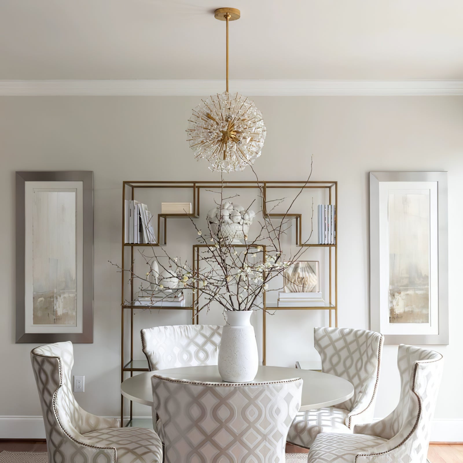 Dickinson Chandelier - Elegant Crystal Ceiling Light Fixture for Dining Room, Living Room & Bedroom | Modern Home Lighting Decor