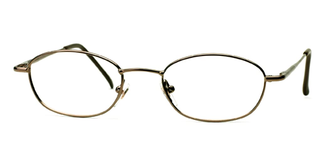 Multi-View Computer Reading Glasses Model 2 - Satin Gold Frame +2.0 Strength for Office Work, Reading & Screen Time Relief