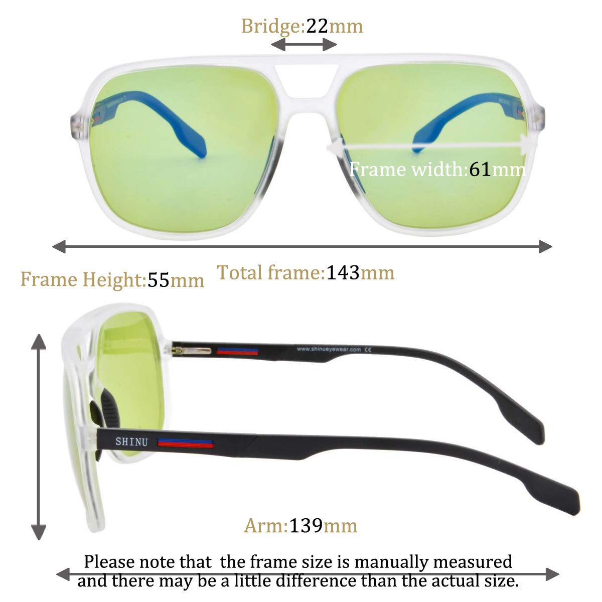 Polarized Sunglasses for Men Women - TR90 Frame UV Protection Fishing Driving Eyewear - Lightweight Comfortable Outdoor Sports Glasses for Summer, Beach, Cycling & Travel - TY2002