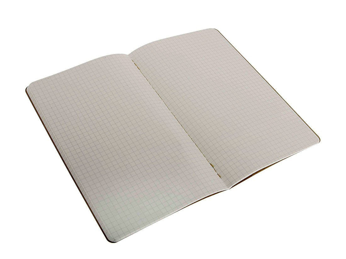 Premium Moleskine Squared Cahier Journal Set of 3 - Lined Notebooks for Writing, Sketching & Note Taking - Perfect for Students, Artists & Professionals - Durable Kraft Paper Cover