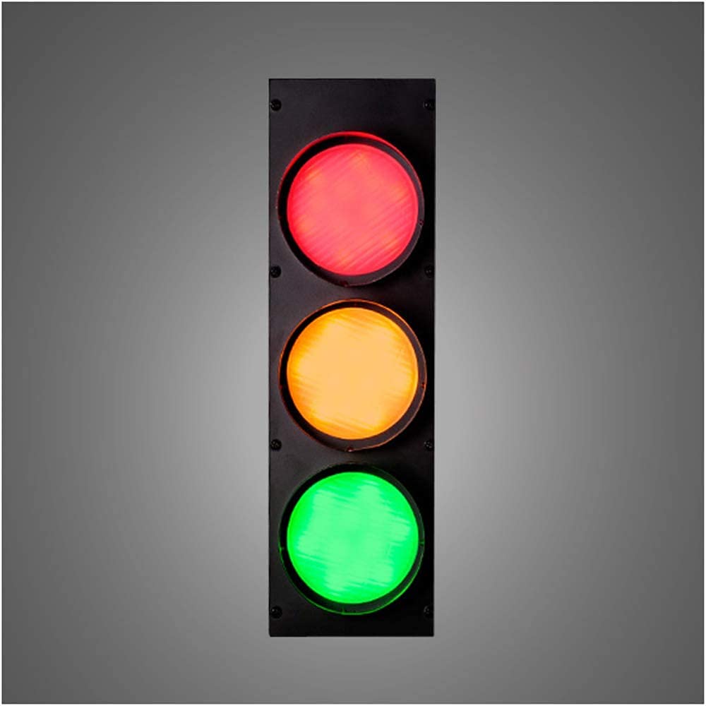 Retro LED Wall Lamp - Red Green Safety Light for Cafe & Bedroom