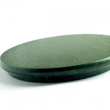 Premium GUNEE Marble Chakla Roti Maker - 12x12 Inch Green Marble Rolling Pin Board with Ring Base - Perfect for Indian Chapati, Roti, Pizza Dough & Pastry Making - Durable Kitchen Baking Tool