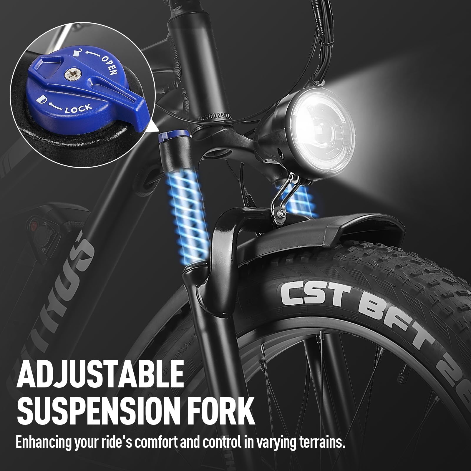 1000W 48V Electric Bike for Adults - 26