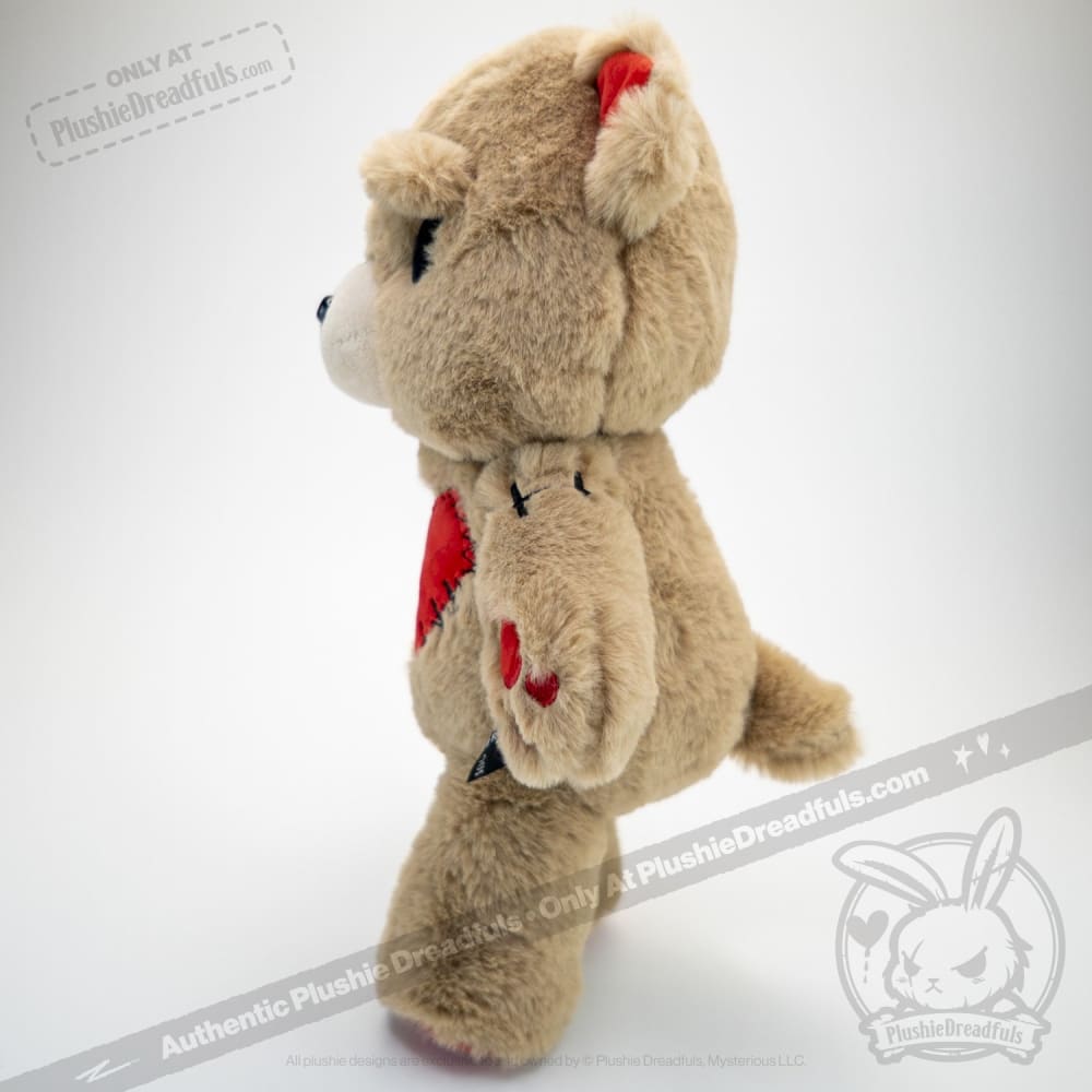 Plushie Dreadfuls Love Bear - Soft Stuffed Animal Toy for Kids, Cute Teddy Gift for Valentine's Day, Birthday & Christmas - Perfect for Cuddling, Decor & Emotional Support