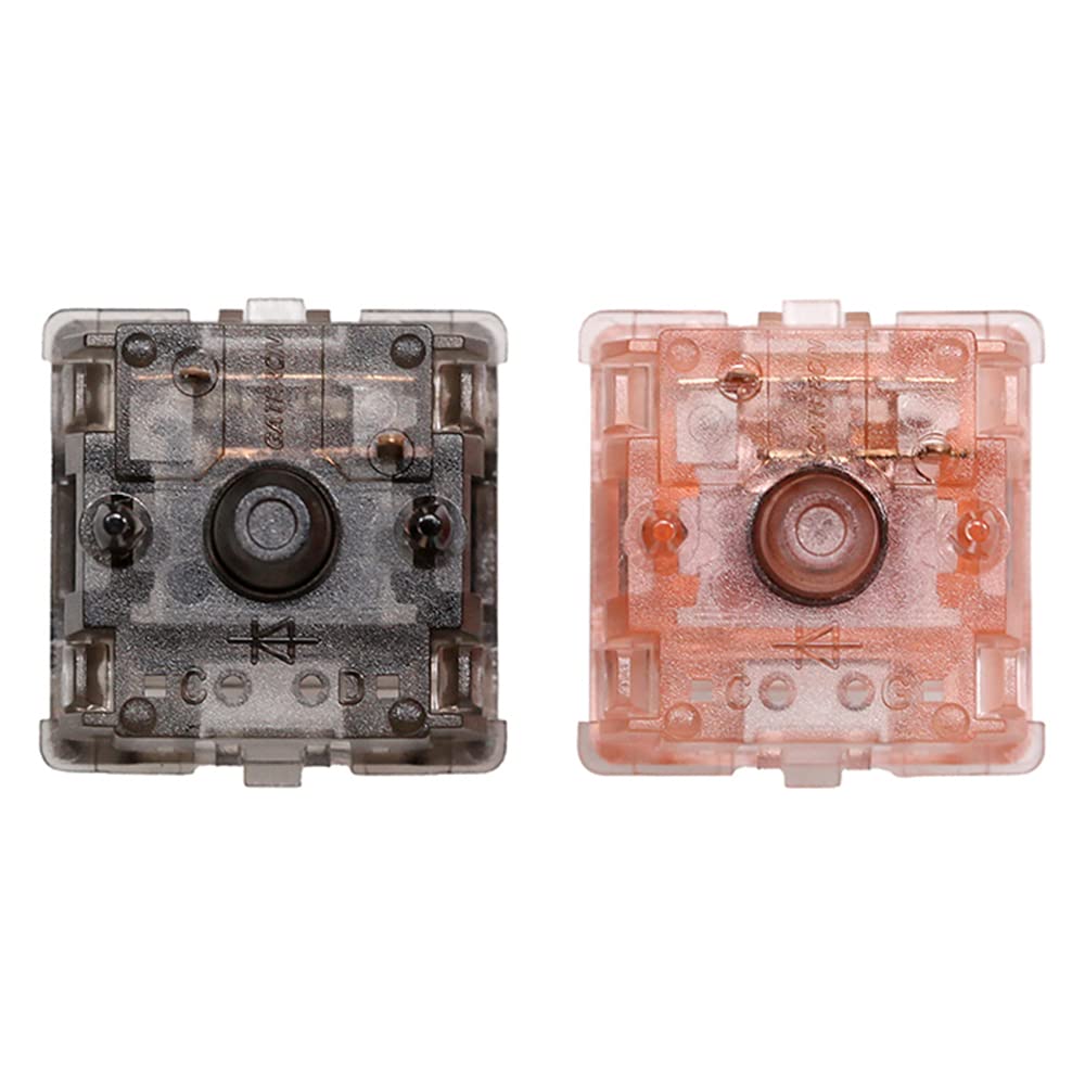 Gateron Ink V2 Black Pre-Lubed Linear Switches (108PCS) - 50g Force, 5-Pin, DIY Mechanical Keyboard Switches for Gaming & Typing - Pink Ink V2 Edition