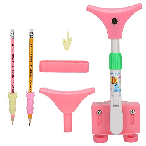 ANGGREK Adjustable Kids Posture Corrector for Desk - Anti-Myopia Writing Support Brace, Ergonomic Children's Sitting Orthotic Instrument (Pink) | Perfect for School, Homework & Office Use to Improve Sitting Posture