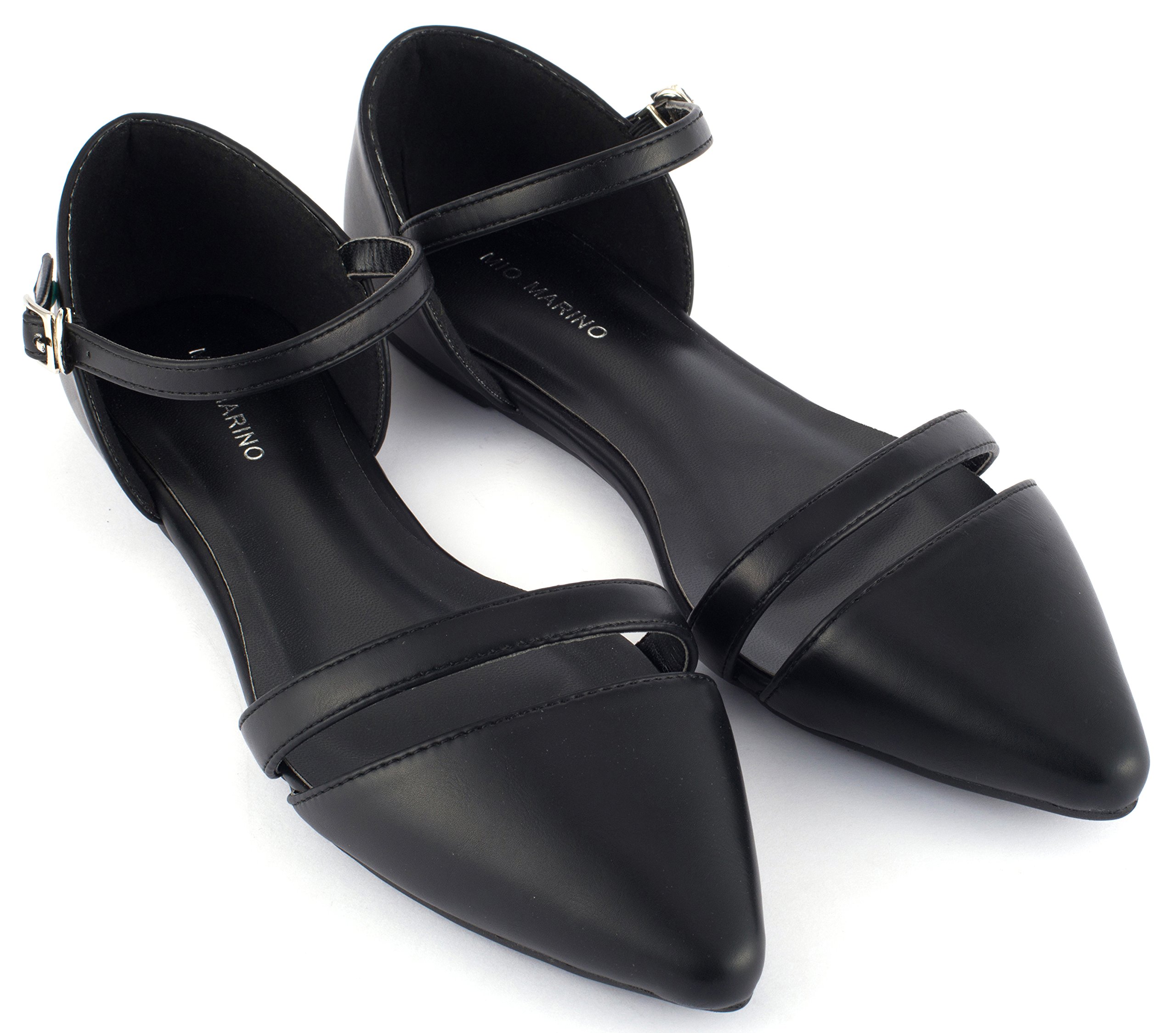 Mio Marino Women's Pointed Toe Ballet Flats - Comfortable Slip-On Dress Shoes for Work, Office & Formal Occasions | Elegant Low Heel Pumps for Professional Women | Perfect for Business Meetings, Weddings, Evening Events & Bridal Parties | Ideal for Office Wear, Cocktail Dinners & Daily Commute | Lightweight & Supportive for All-Day Comfort | Great for Business Travel, Date Nights & Corporate Events