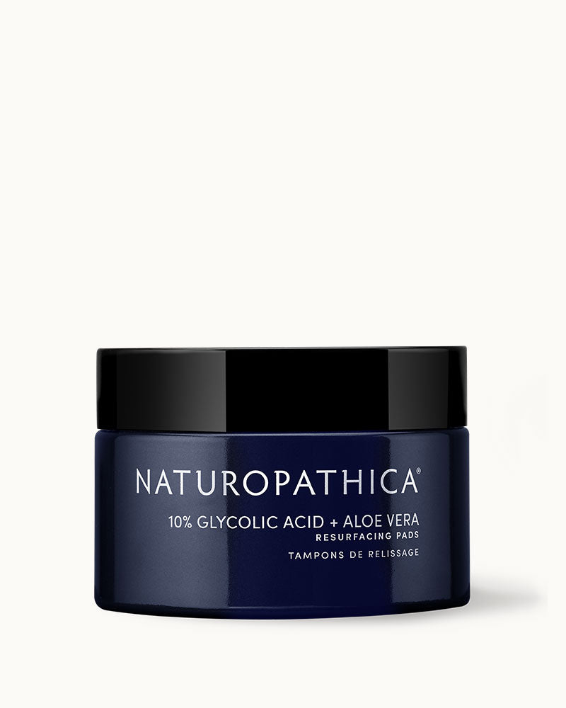 10% Glycolic Acid Exfoliating Pads with Aloe Vera - Gentle Facial Resurfacing for Acne, Dark Spots & Wrinkles - Perfect for Daily Skincare Routine & Post-Shave Treatment
