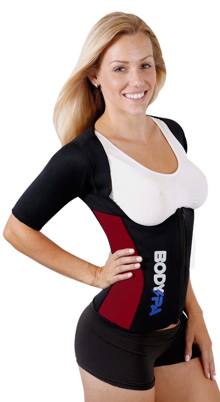 Neoprene Weight Loss Vest with Sleeves - Body Shaper for Gym, Sauna & Workout - Slimming Waist Trainer for Women & Men - Perfect for Fitness, Running & Postpartum Recovery