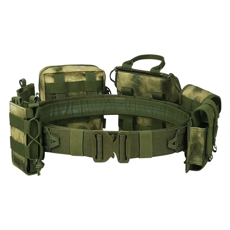 8-in-1 Tactical Waist Pack - Molle-Compatible Military Belt Bag with Utility Pouches for Outdoor Hiking, Hunting & Airsoft Adventures