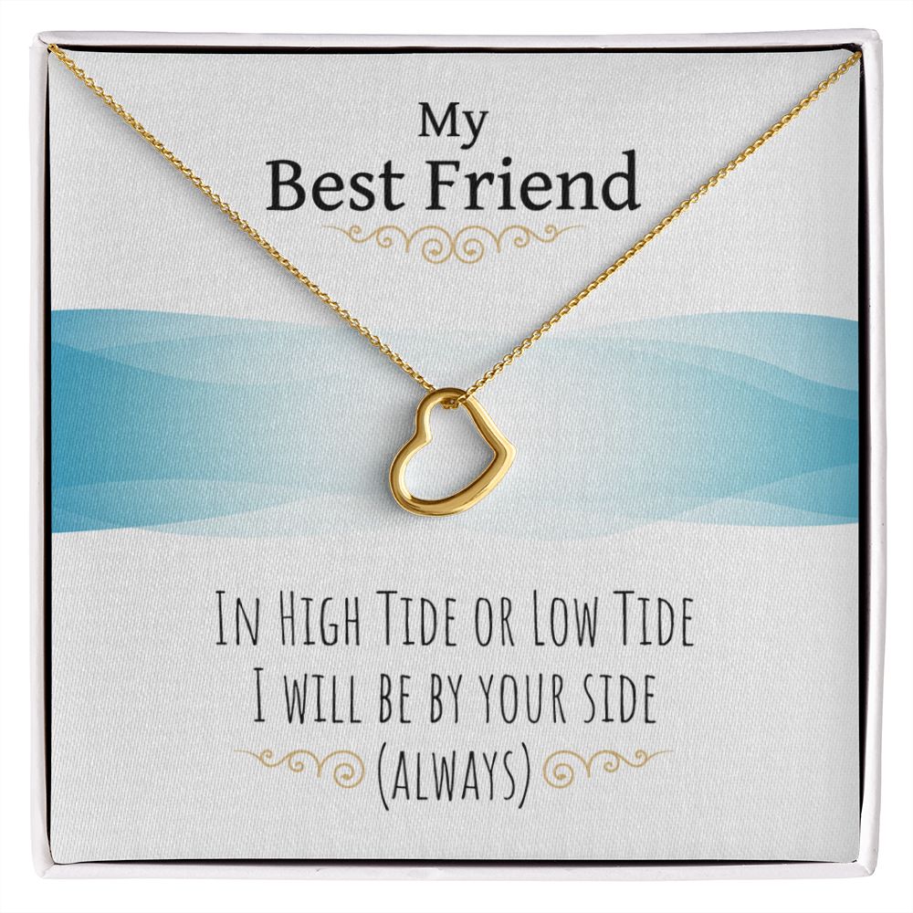 Best Friend Necklace - Heart Pendant Jewelry for Women, Birthday Gift, Friendaversary Gift, Christmas Gift - Perfect for Anniversaries, Valentine's Day & Special Occasions