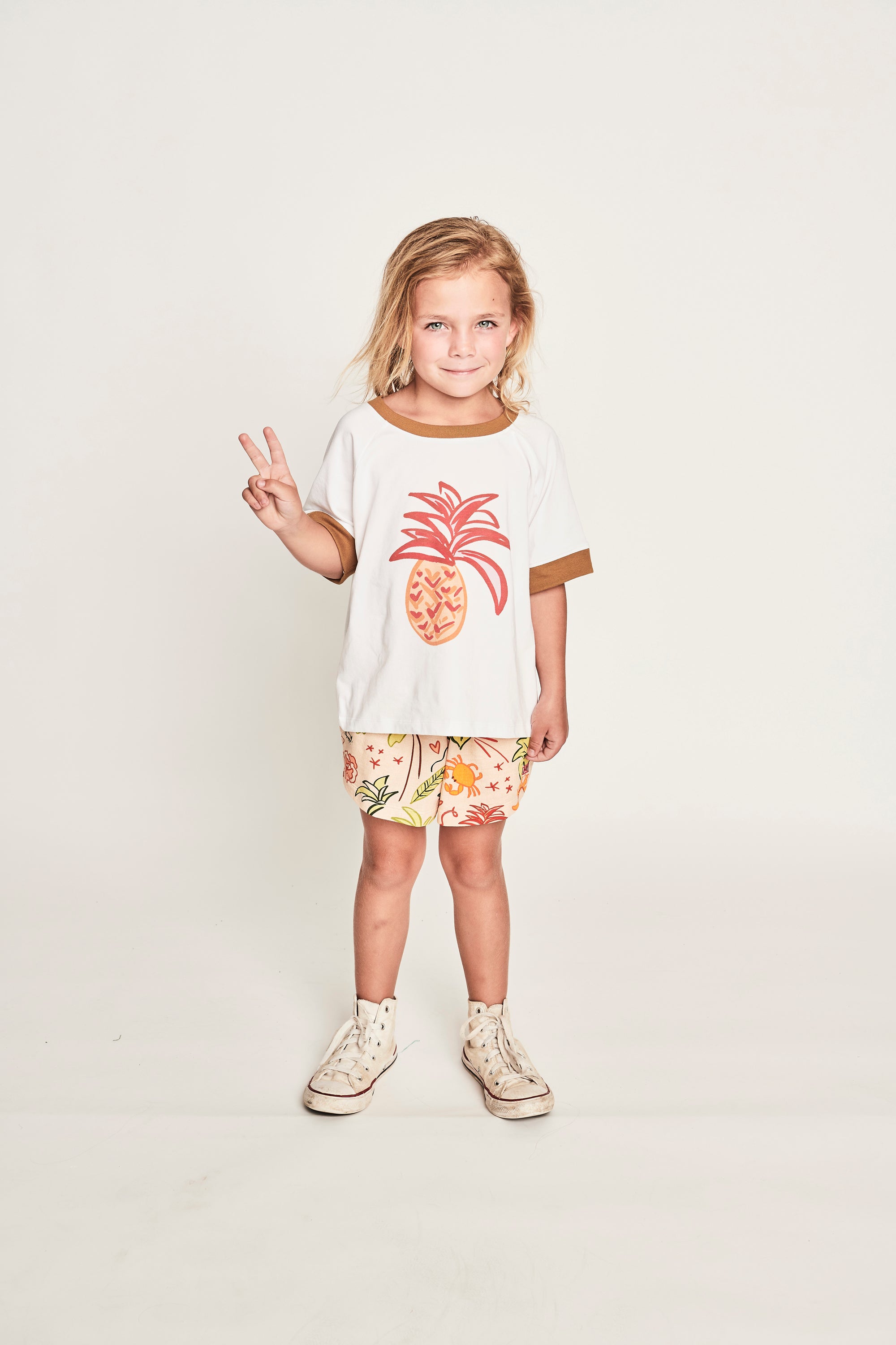 Missie Munster Tropical Print Short Sleeve T-Shirt for Women - Casual Summer Tee for Beach, Vacation & Outdoor Activities