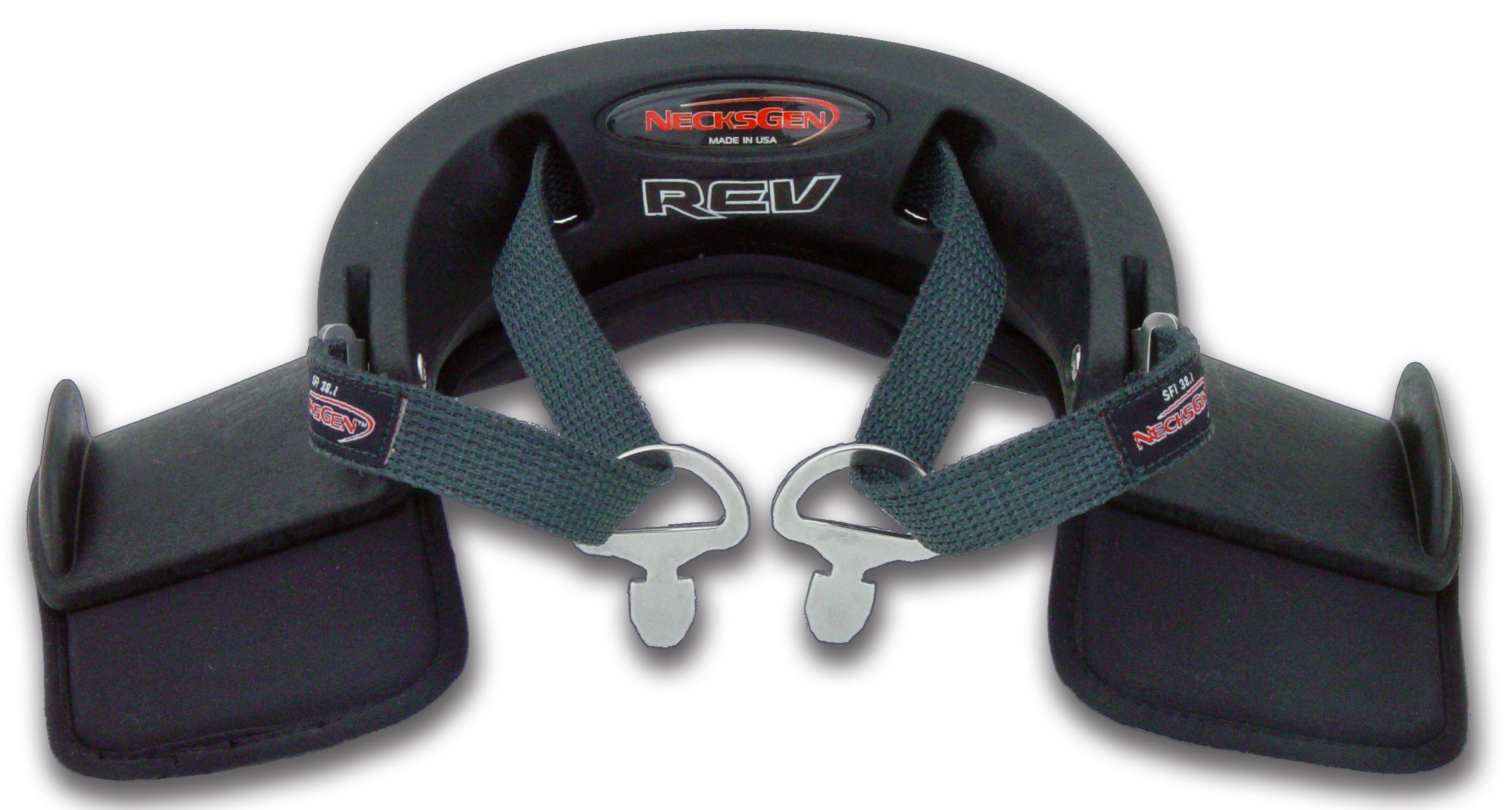 Necks Gen REV Head & Neck Restraint - SFI 38.1 Certified Racing Safety Device with Helmet Posts - Perfect for Motorsports, Track Days & High-Speed Driving