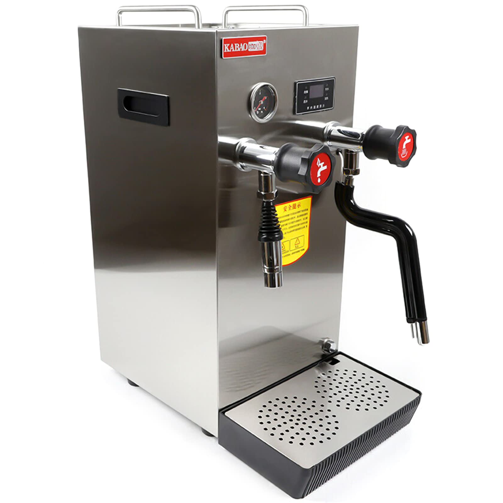 2500W Commercial Electric 8L Water Boiler & Steam Machine with LCD Display - Professional Milk Frother for Coffee, Bubble Tea & Dessert Shops - Perfect for Cafés, Bakeries & Beverage Businesses