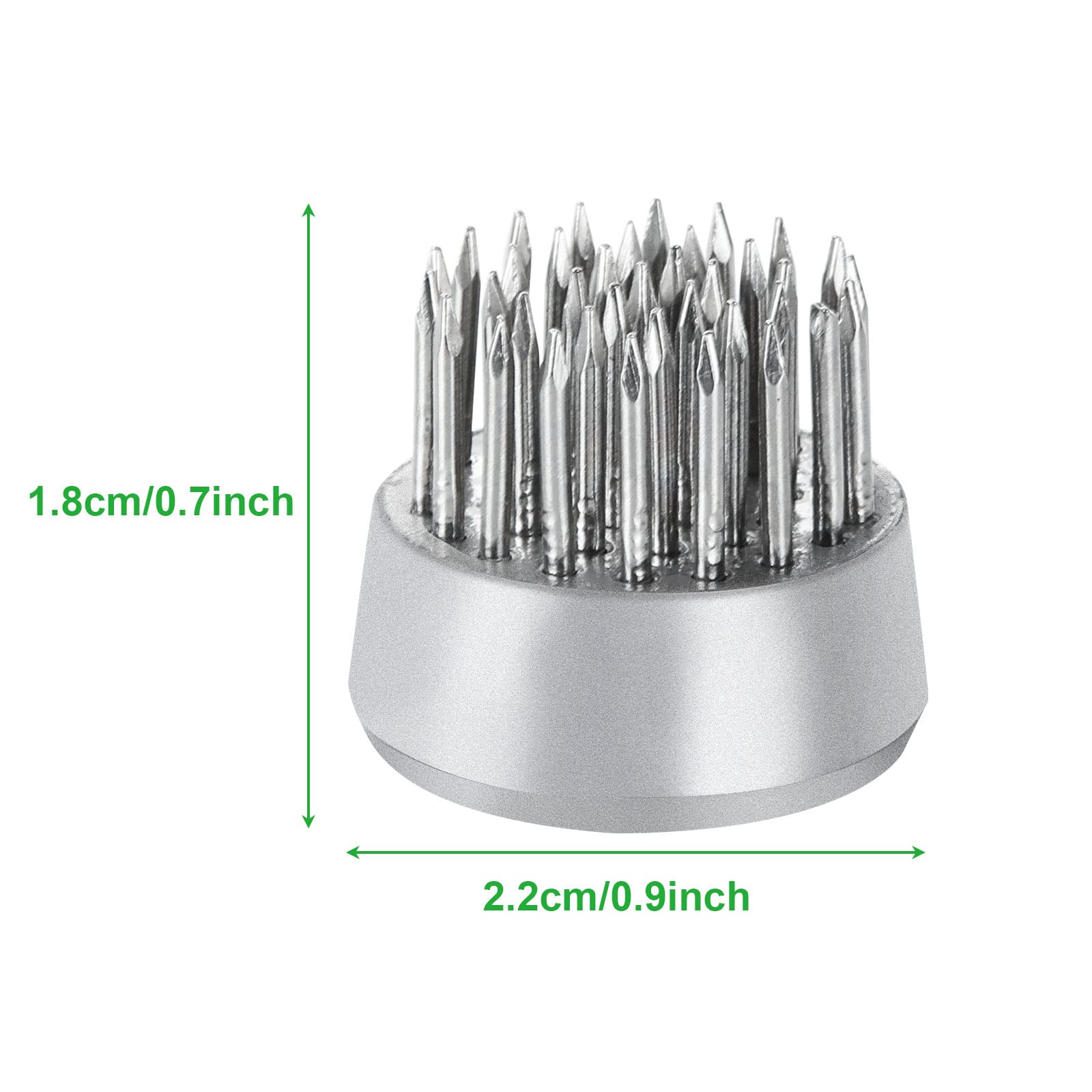 DAJAVE 10 Pack Silver Flower Frogs - Round Floral Arranger Pin Holder for Japanese Ikebana, DIY Flower Arrangement Tools, Plant Fixation & Home Decor (Perfect for Weddings, Centerpieces & Table Decorations)