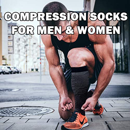 8 Pairs Graduated Copper Compression Socks (15-20mmHg) for Men & Women - Improve Circulation for Running, Athletic & Cycling - Perfect for Sports Recovery & Travel