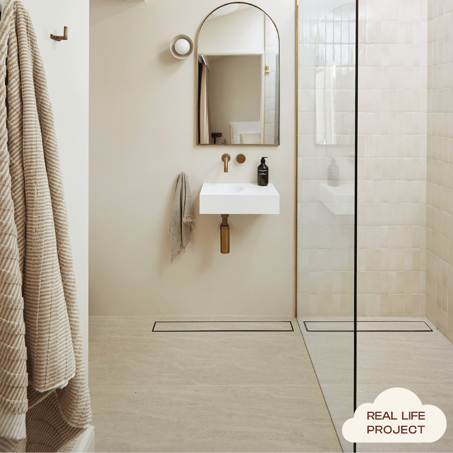 Premium Kirribilli Travertine Look Beige Matte Porcelain Tile - Natural Stone Effect Floor & Wall Tile for Bathroom, Kitchen, and Living Room
