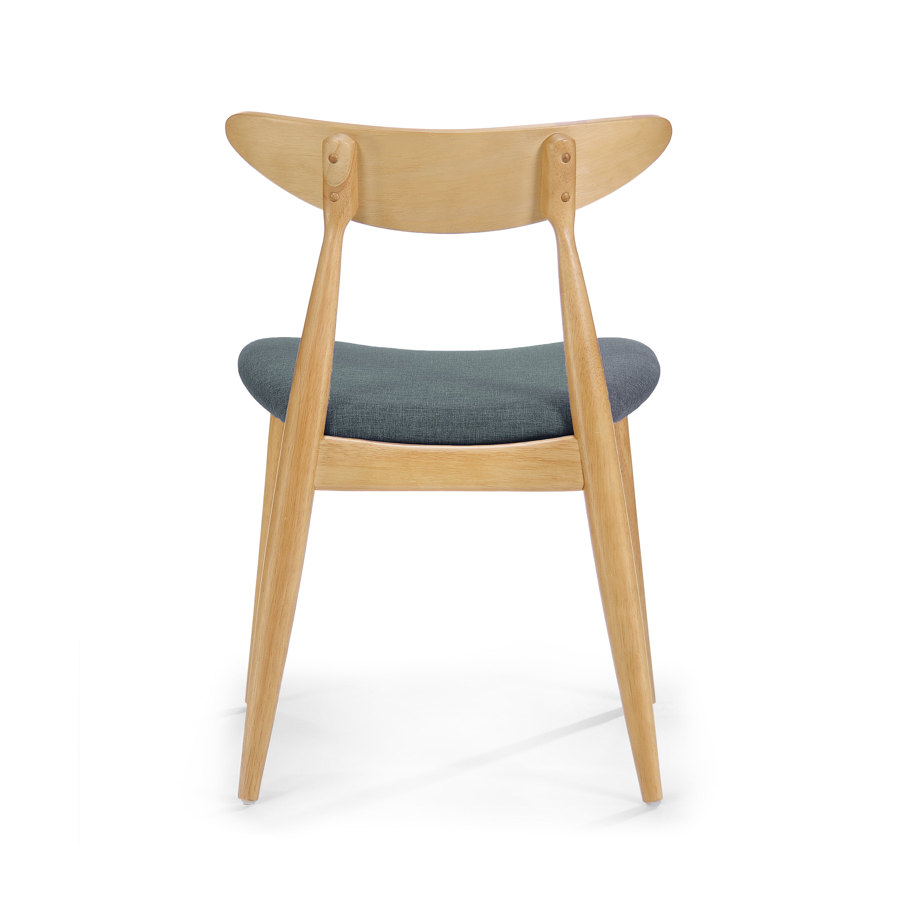 Modern Accent Chairs Set of 2 - Mid Century Style Upholstered Armchairs for Living Room, Bedroom & Office - Comfortable Lounge Chairs with Wooden Legs for Home Decor & Guest Seating