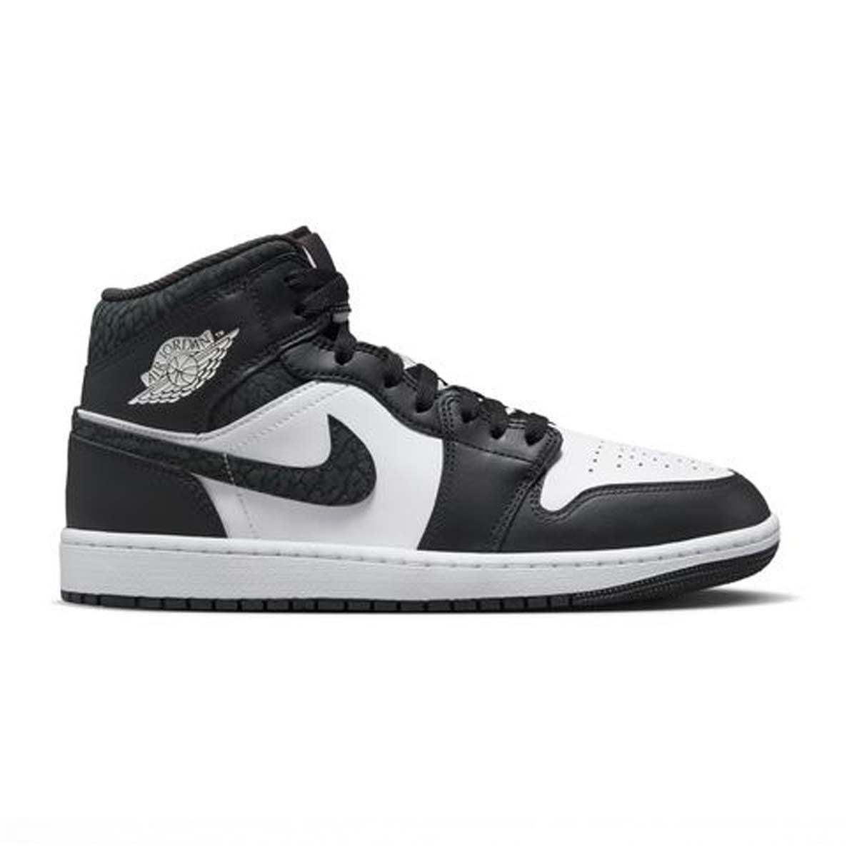 Air Jordan 1 Mid SE 'Panda Elephant' Men's Basketball Shoes - Stylish Sneakers for Casual Wear, Street Fashion & Sports