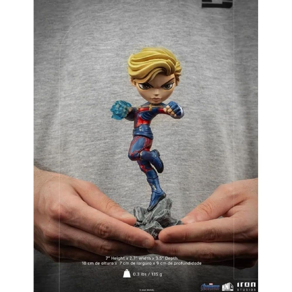 Iron Studios & MiniCo MARCAS32120 Marvel Avengers Captain America Endgame Action Figure – Collectible Miniature for Display, Gifts & Marvel Fan Collections