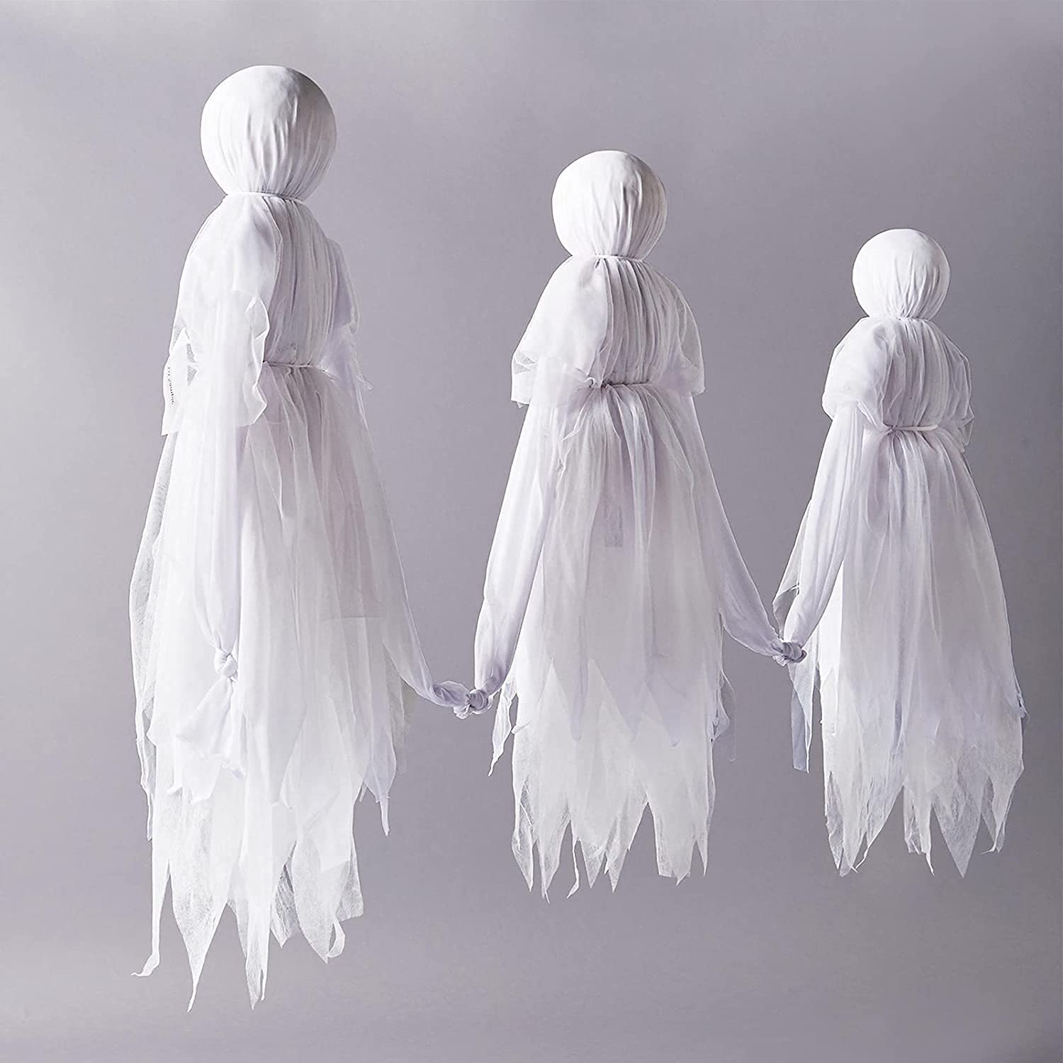 Glowing Light-Up Halloween Witches with Stakes - Outdoor Waterproof Life-Size Witch Decorations with Sound-Activated Sensor for Yard, Garden, Patio, Haunted House Party & Spooky Halloween Decor