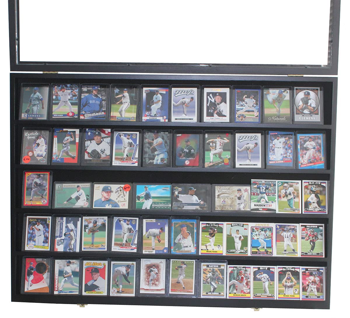 55-Sleeve Sports Card Display Case - Holds Football, Baseball, Basketball, Hockey & Comic Trading Cards - Perfect for Collectors & Card Shows - NOT for Graded Cards