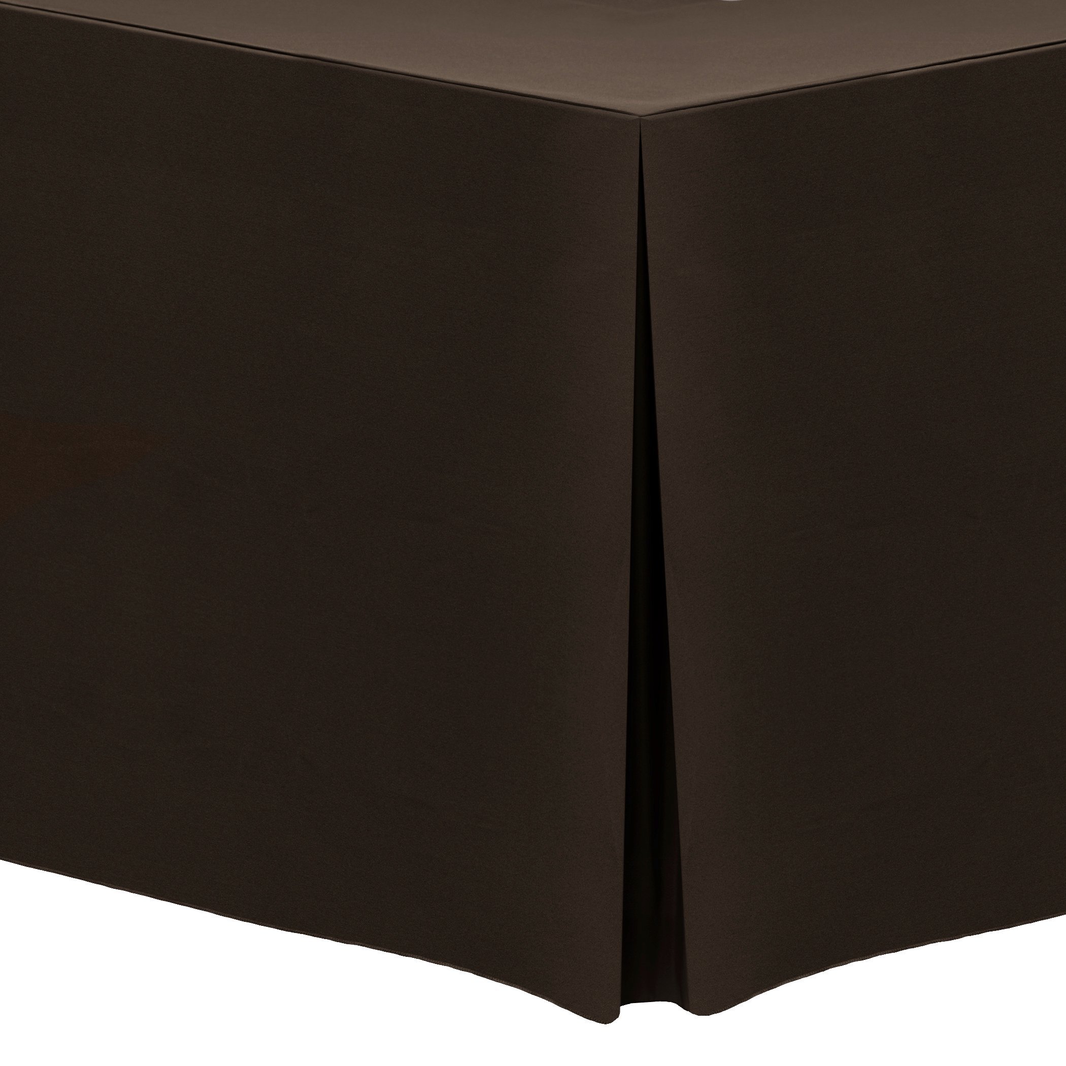 Premium 8ft Polyester Tablecloth for 30x96 Inch Rectangular Tables - Wrinkle & Stain Resistant Chocolate Brown Fabric - Perfect for Weddings, Banquets, and Formal Dining Events