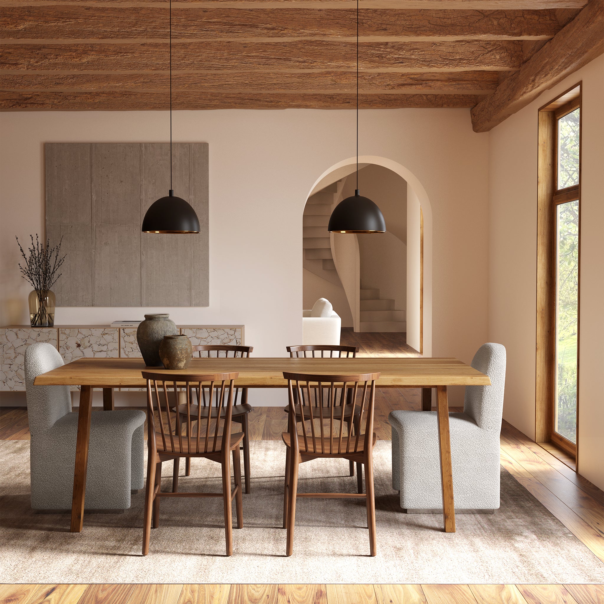 Ligna Modern Wooden Dining Chair - Sturdy & Comfortable for Kitchen, Dining Room, Restaurant & Cafe Use