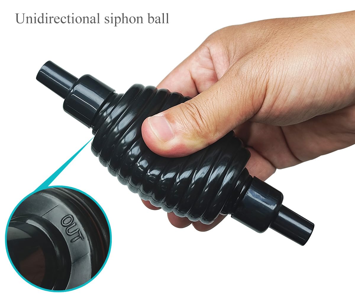 5ft Aquarium Siphon Vacuum Cleaner - Fish Tank Gravel & Sand Cleaner with Water Changer - Perfect for Freshwater & Saltwater Tank Maintenance