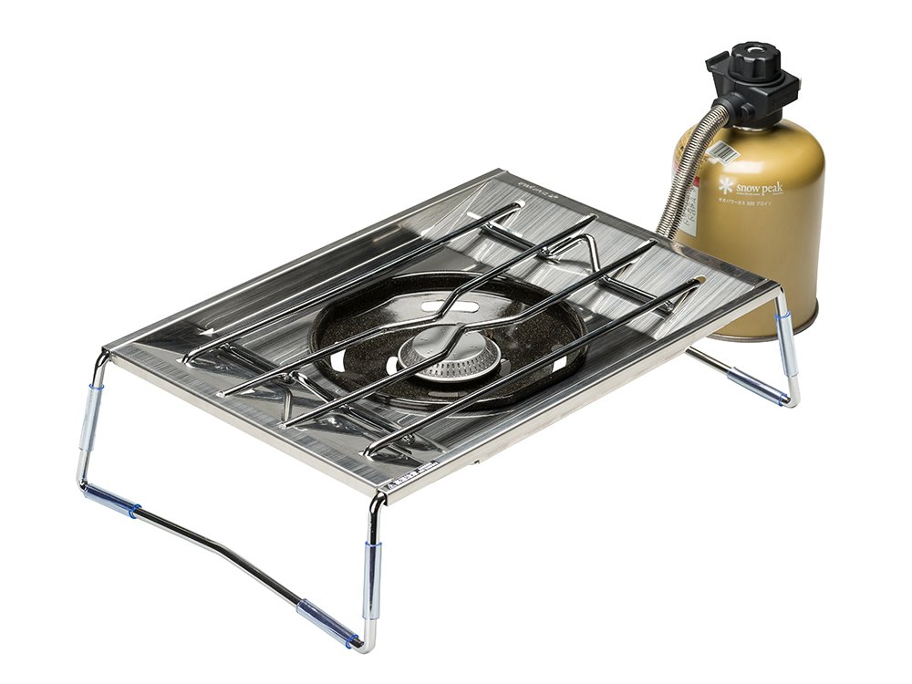 Snow Peak Flat Burner - Compact & Portable Camping Stove for Outdoor Cooking, Hiking, Backpacking & Picnics