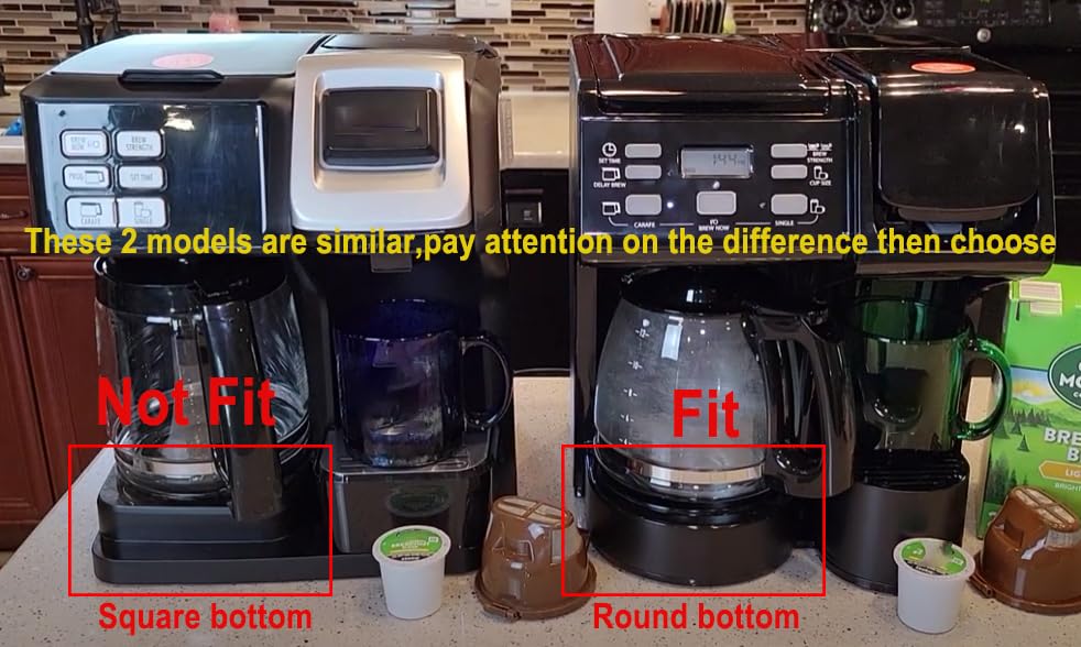 Hamilton Beach 12-Cup Glass Carafe Replacement - Compatible with Models 49902, 49904, 49915 & More - Perfect for Home, Office, or Restaurant Coffee Brewing