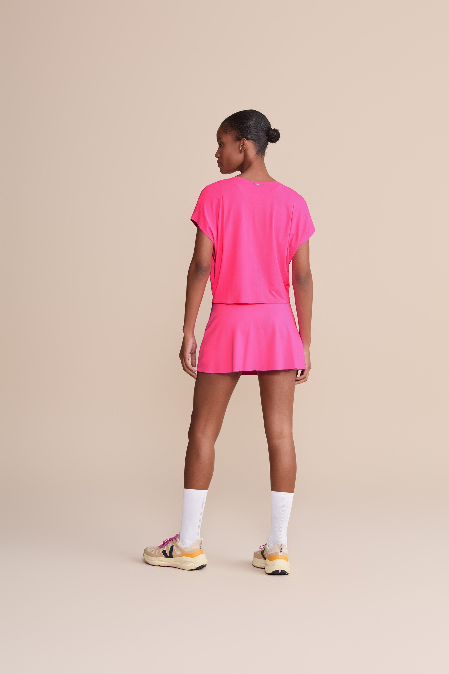 Comfort Pleat T-Shirt for Women - Soft Breathable Casual Tee - Perfect for Everyday Wear, Workouts & Layering