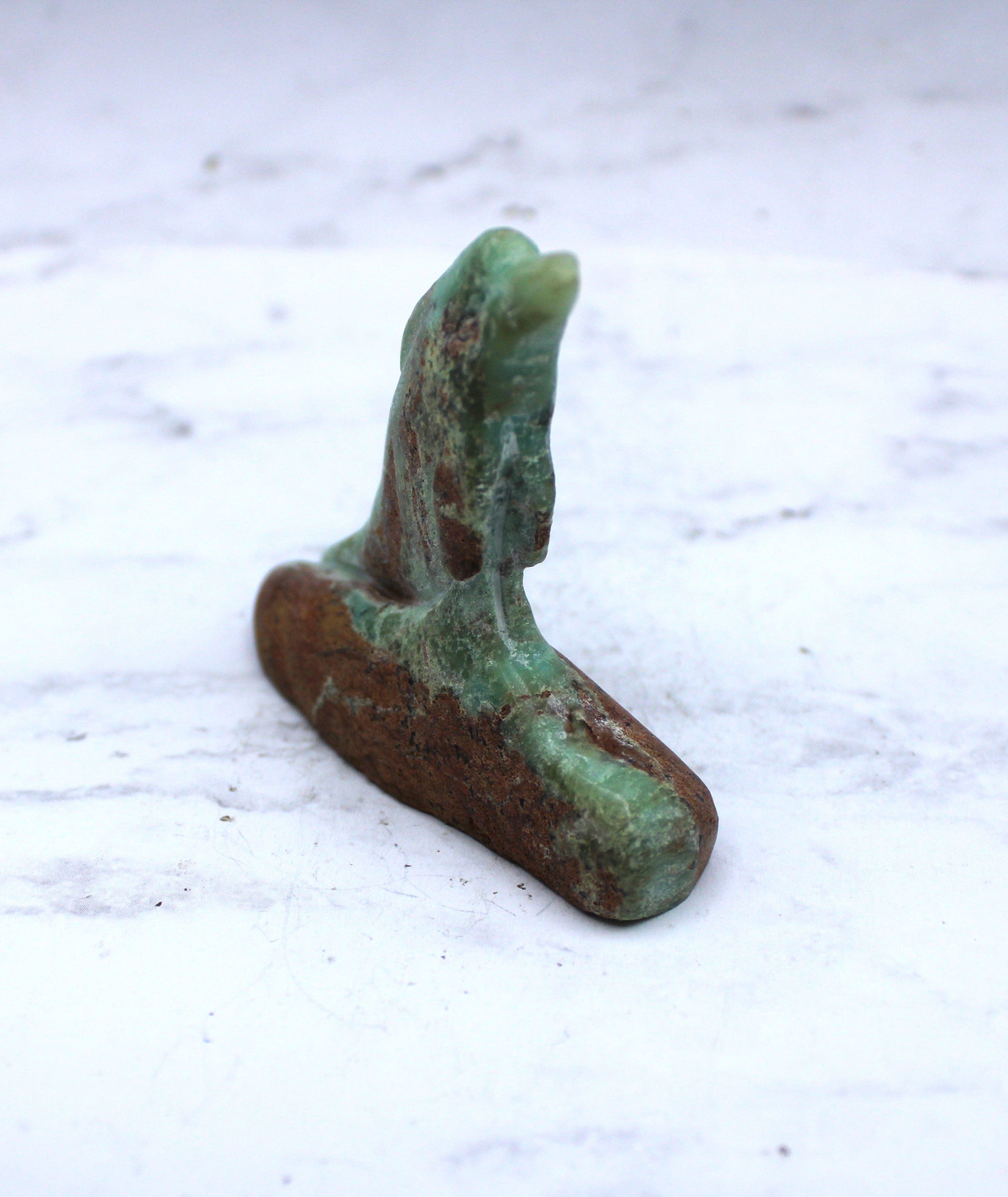 Natural Chrysoprase Dolphin Carving - Handmade Gemstone Sculpture for Home Decor, Gift & Spiritual Healing | Perfect for Meditation, Feng Shui & Ocean-Themed Decor