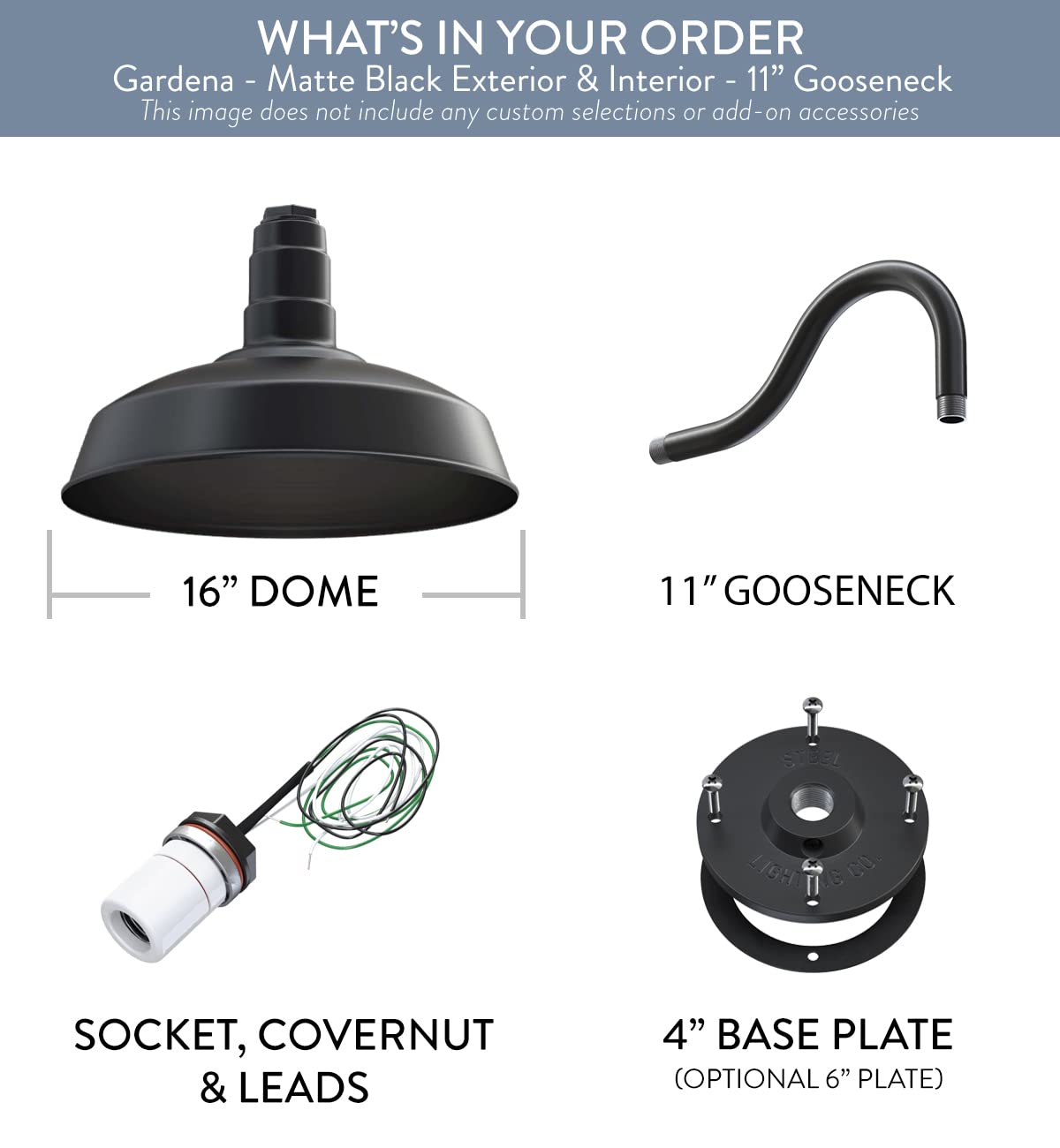 Steel Lighting Co. Gardena Barn Light - 16