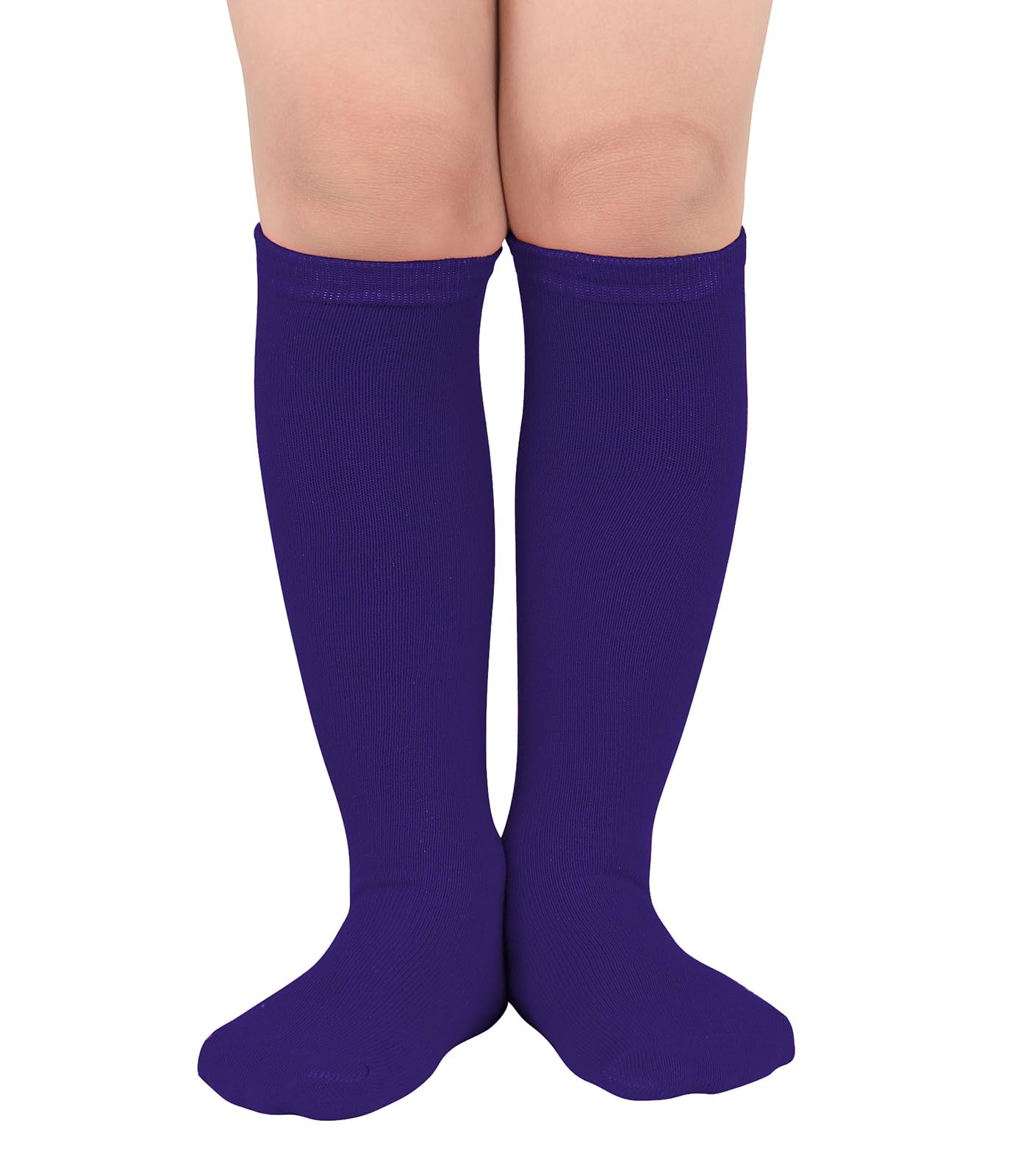 Zando Kids Soccer Socks - Knee High Cotton Athletic Socks for Boys & Girls | Breathable Youth Baseball Socks | Perfect for Soccer, Baseball & Sports Activities