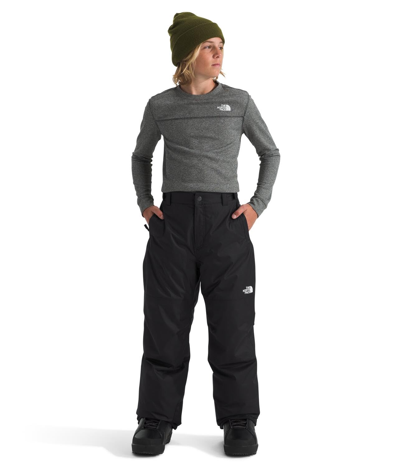 THE NORTH FACE Boys' Freedom Insulated Winter Snow Pants - Waterproof, Windproof & Warm for Skiing, Snowboarding & Outdoor Activities