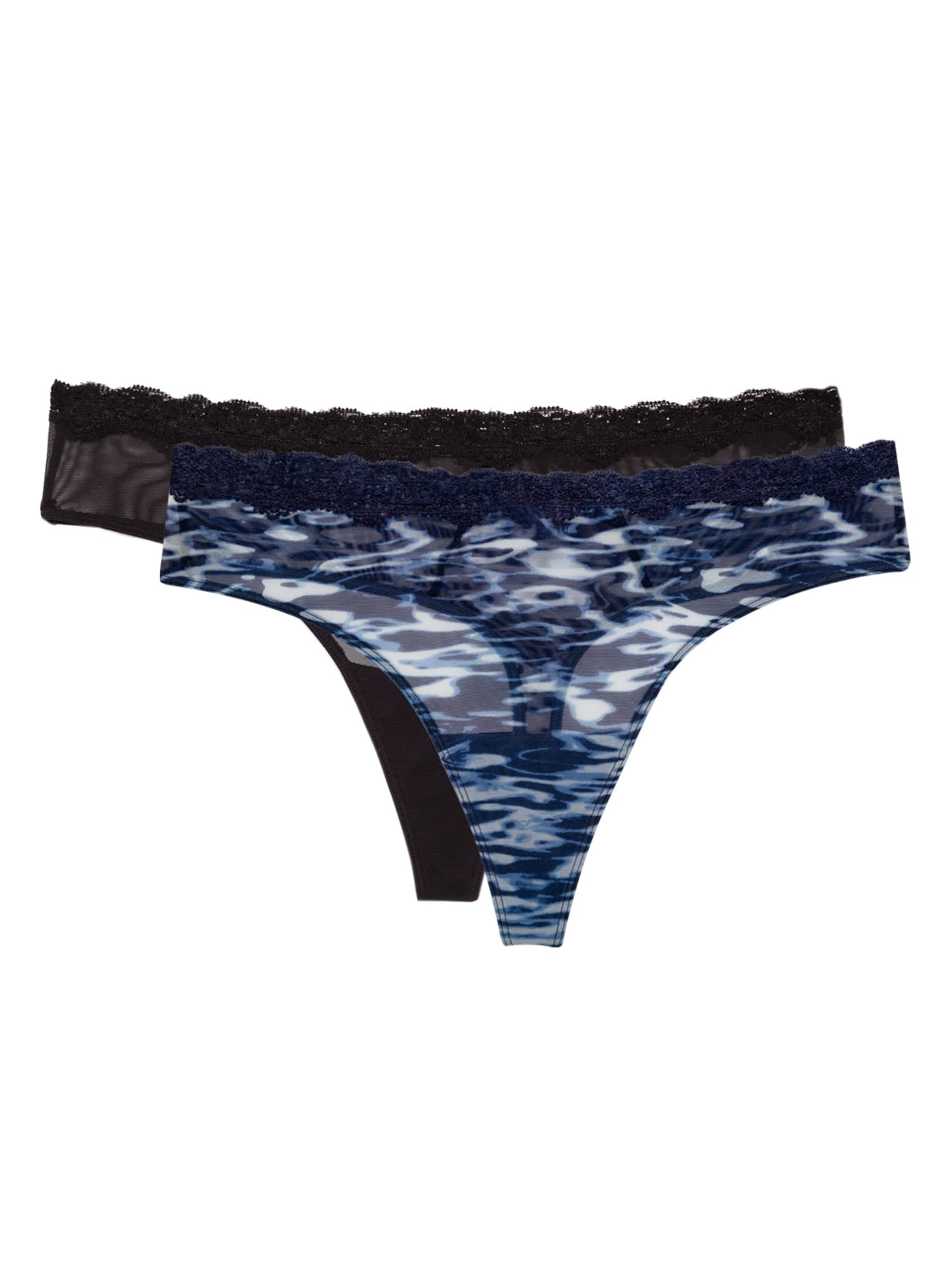 Smart & Sexy Women's Mesh & Lace Thong Panties - 3/5 Pack Comfortable Underwear for Everyday Wear & Special Occasions